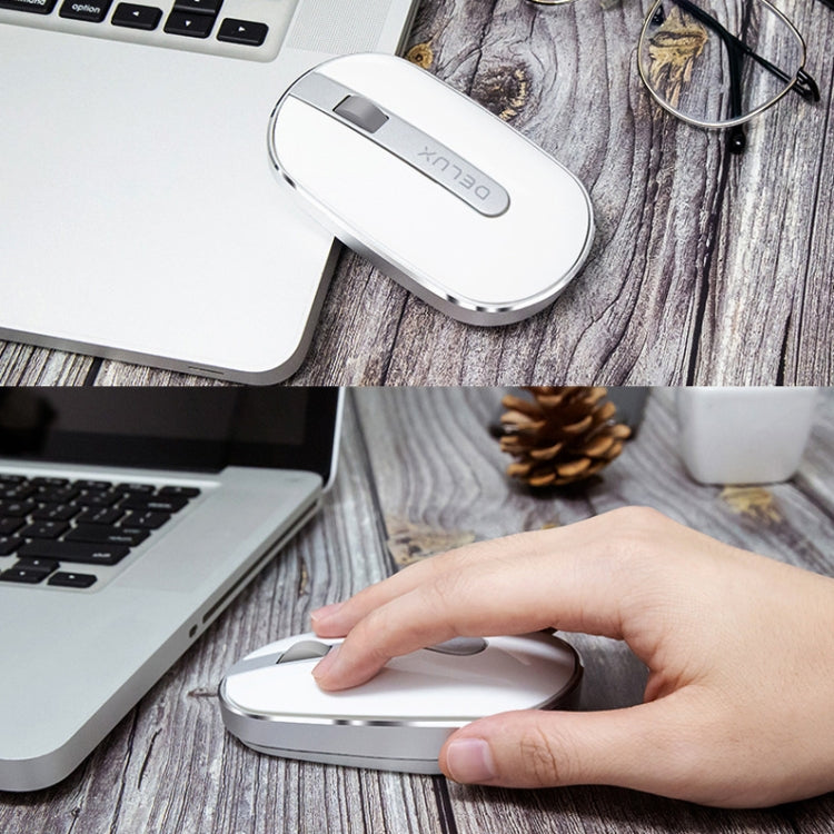 DELUX M326 4 Keys Wireless Silent Mouse Portable Laptop Mouse