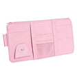 2 PCS Auto Sun Visor Card Clip Business Card Glasses Clip Zipper Car Mobile Phone Document Folder(Pink) - Stowing Tidying by PMC TechLife | Online Shopping South Africa | PMC TechLife | Buy Now Pay Later Mobicred