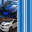 Car Hood Stickers Modified Racing Striped Ethylene Body Sticker(Blue) - Decorative Sticker by PMC TechLife | Online Shopping South Africa | PMC TechLife | Buy Now Pay Later Mobicred