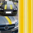 Car Hood Stickers Modified Racing Striped Ethylene Body Sticker(Yellow) - free shipping - PMC TechLife - Order now!