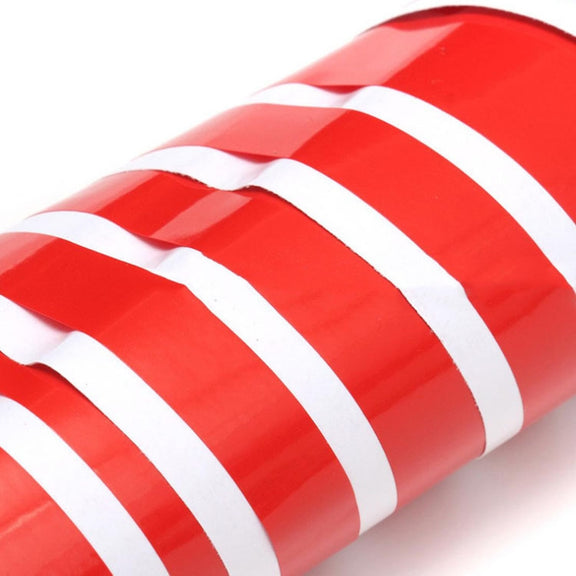 Car Hood Stickers Modified Racing Striped Ethylene Body Sticker(Red)