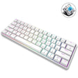 LEAVEN K28 61 Keys Gaming Office Computer RGB Wireless Bluetooth + Wired Dual Mode Mechanical Keyboard, Cabel Length:1.5m, Colour: Green Axis (White) - free shipping - PMC TechLife - Order now!