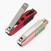 Anti-splash Nail Clippers Multifunctional Mobile Phone Holder Nail Clippers,Style: Red Suit