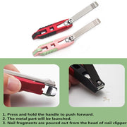 Anti-splash Nail Clippers Multifunctional Mobile Phone Holder Nail Clippers,Style: PinkSsuit