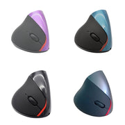 HH-111 5 Keys Wireless Vertical Charging Mouse Ergonomics Wrist Protective Mouse(Purple)