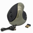 JSY-03 6 Keys Wireless Vertical Charging Mouse Ergonomic Vertical Optical Mouse(Silver Gray) - Wireless Mice by PMC TechLife | Online Shopping South Africa | PMC TechLife | Buy Now Pay Later Mobicred