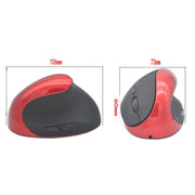JSY-03 6 Keys Wireless Vertical Charging Mouse Ergonomic Vertical Optical Mouse(Purple)