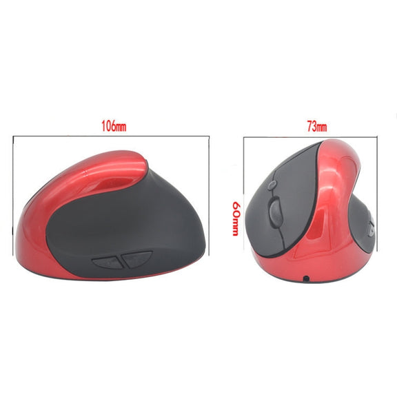 JSY-03 6 Keys Wireless Vertical Charging Mouse Ergonomic Vertical Optical Mouse(Purple)
