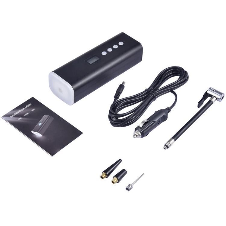 H68 Handheld Mini Wireless Smart Car Inflator Pump Portable Multifunctional Tire Air Pump(Black)