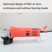700 Angle Grinder Electric Chain Saw Polishing Machine Changed Electric Saw Small Household Cutting Machine, EU Plug(Red)