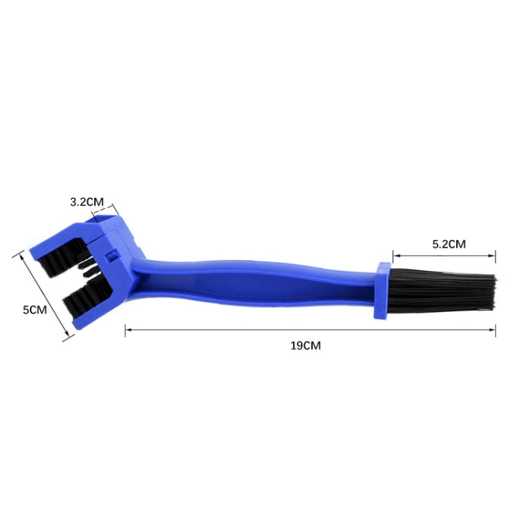 5 PCS BG-7168 Bicycle And Motorcycle Cleaning Brush Three-Sided Chain Brush, Colour: Red
