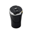 N09C Car Ashtray With Lamp And Cover Car Ashtray(Silver) - Ashtrays by PMC TechLife | Online Shopping South Africa | PMC TechLife | Buy Now Pay Later Mobicred
