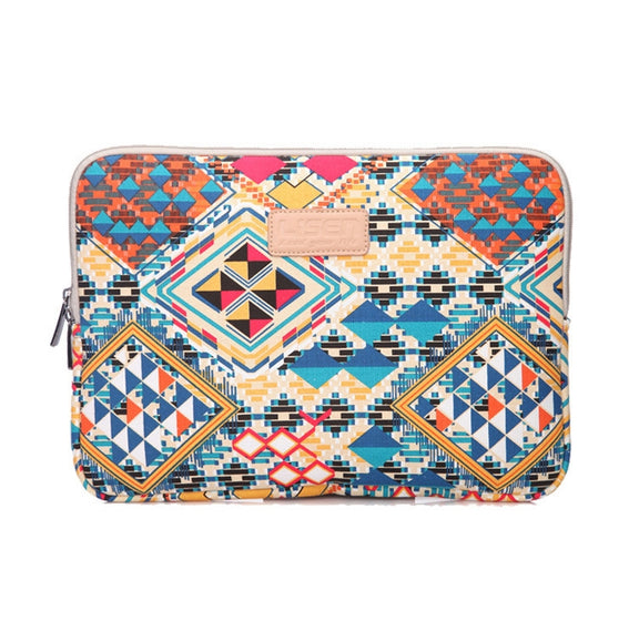 LiSEN LS-518 Lingge Pattern Laptop Computer Liner Bags, Size: 12 inch(Blue Pattern Diamond Lattice)