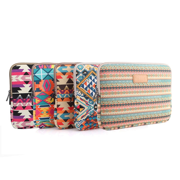 LiSEN LS-518 Lingge Pattern Laptop Computer Liner Bags, Size: 12 inch(Orange Pattern Geometry)