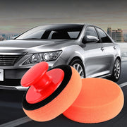 3 Sets Handle Polished Waxing Sponge Car Waxing Wash Tool(3 Handle +12 Sponge)