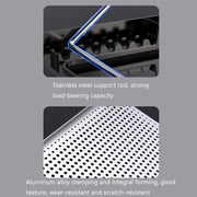 ICE COOREL Laptop Aluminum Alloy Radiator Fan Silent Notebook Cooling Bracket, Colour: Space Silver