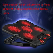 ICE COOREL K5 Laptop Radiator Computer Cooling Bracket, Colour: Touch Version (Black Red)