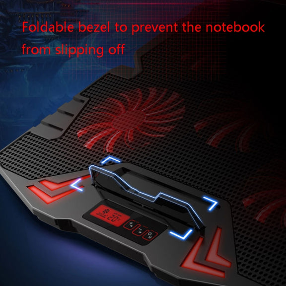 ICE COOREL K5 Laptop Radiator Computer Cooling Bracket, Colour: Touch Version (Black Blue)