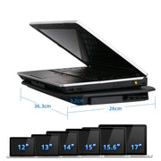 ICE COOREL N106 Laptop Base Adjustment Radiator Dual-Fan Notebook Cooling Bracket, Colour: Standard Version (Blue Light)
