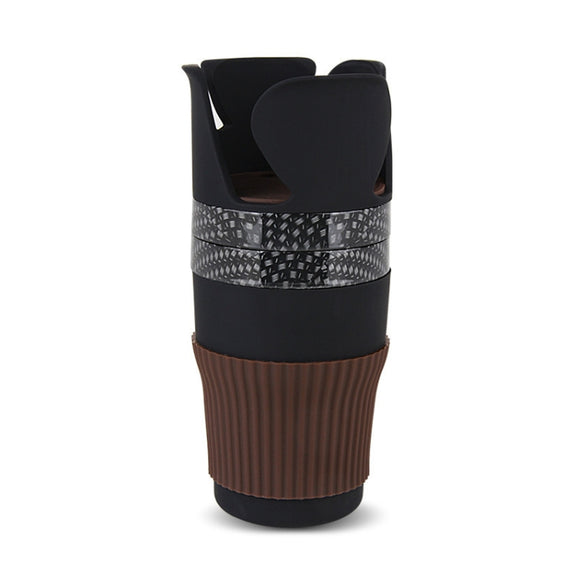 SUITU R151-4  Car Air Outlet Storage Water Cup Holder Mobile Phone Navigation Multi-function Storage Box(Black Square)