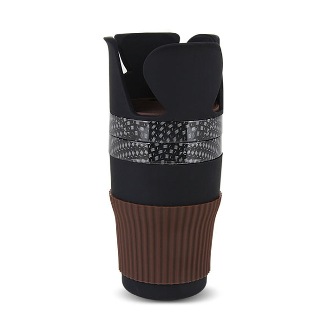SUITU R151-4  Car Air Outlet Storage Water Cup Holder Mobile Phone Navigation Multi-function Storage Box(Black Square)