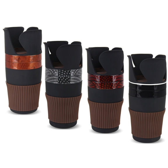 SUITU R151-4  Car Air Outlet Storage Water Cup Holder Mobile Phone Navigation Multi-function Storage Box(Black Square)