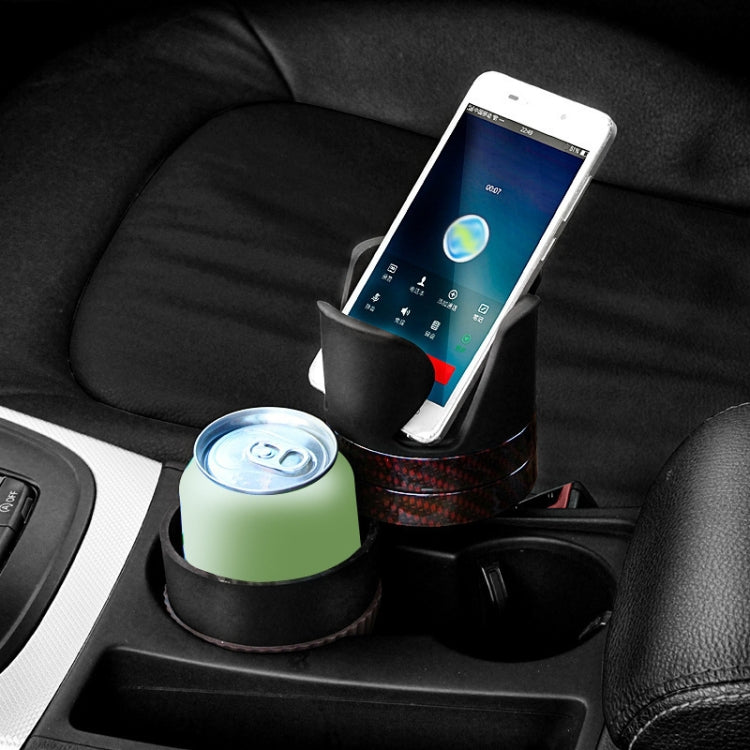 SUITU R151-4  Car Air Outlet Storage Water Cup Holder Mobile Phone Navigation Multi-function Storage Box(Black Square)