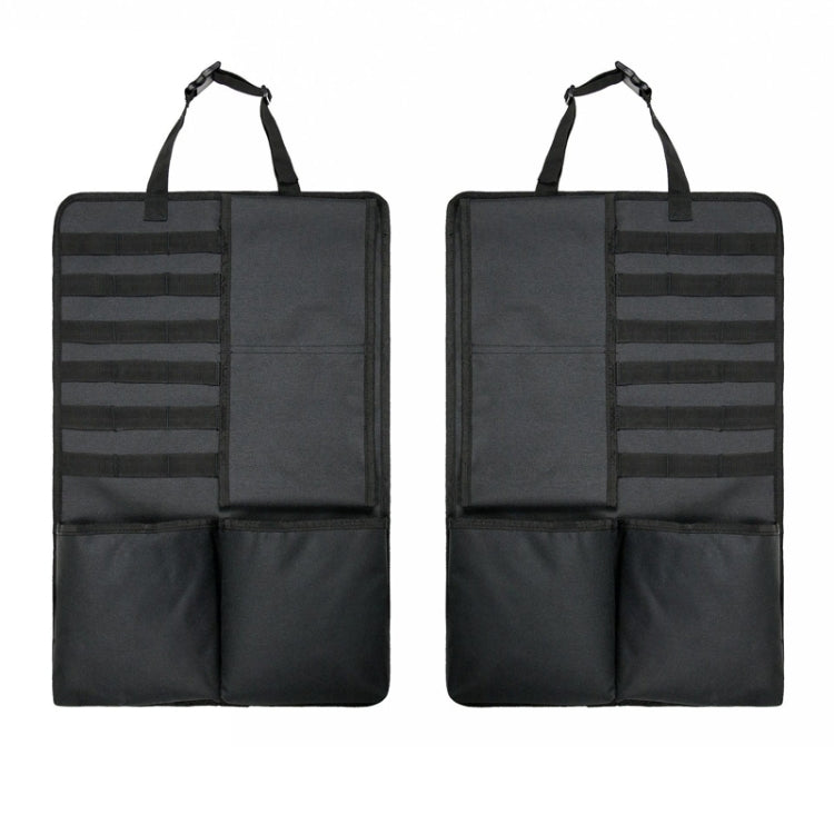 2 PCS Car Seat Back Hanging Bag Oxford Cloth Storage Bag(Black)
