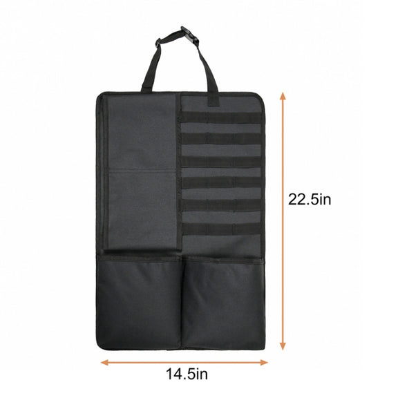2 PCS Car Seat Back Hanging Bag Oxford Cloth Storage Bag(Black)