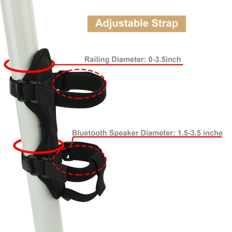 Bicycle Audio Fixing Strap Outdoor Cycling Water Cup Strap(Black)
