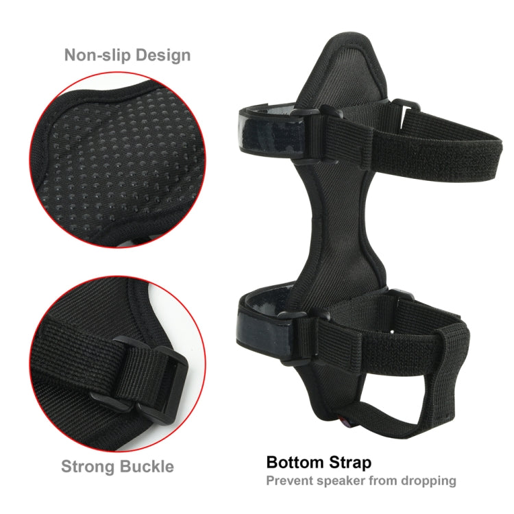 Bicycle Audio Fixing Strap Outdoor Cycling Water Cup Strap(Black)