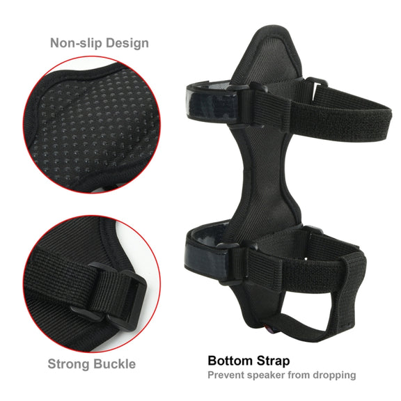 Bicycle Audio Fixing Strap Outdoor Cycling Water Cup Strap(Black)