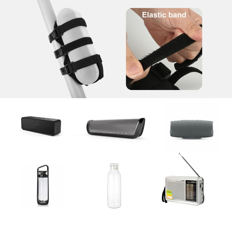 Bicycle Audio Fixing Strap Outdoor Cycling Water Cup Strap(Black)