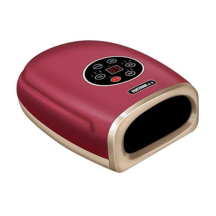 Hand Finger Joint Massager Wrist Palm Physiotherapy Mouse Hand Meridian Acupoint Massager, Specification: Plug(Rose Red)