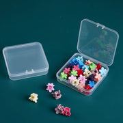 20 PCS Square Plastic Box With Cover Transparent Storage Box PP Parts Tool Box Electronic Component Accessories Box