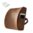 Office Waist Cushion Car Pillow With Pillow Core, Style: Memory Foam(Suede Brown) - Cushions & Pillows by PMC TechLife | Online Shopping South Africa | PMC TechLife | Buy Now Pay Later Mobicred