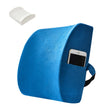 Office Waist Cushion Car Pillow With Pillow Core, Style: Memory Foam(Suede Royal Blue) - Cushions & Pillows by PMC TechLife | Online Shopping South Africa | PMC TechLife | Buy Now Pay Later Mobicred