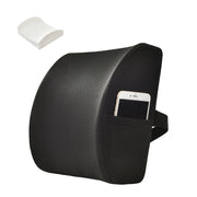 Office Waist Cushion Car Pillow With Pillow Core, Style: Memory Foam(Mesh Black)