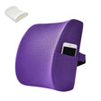Office Waist Cushion Car Pillow With Pillow Core, Style: Memory Foam(Mesh Purple) - free shipping - PMC TechLife - Order now!