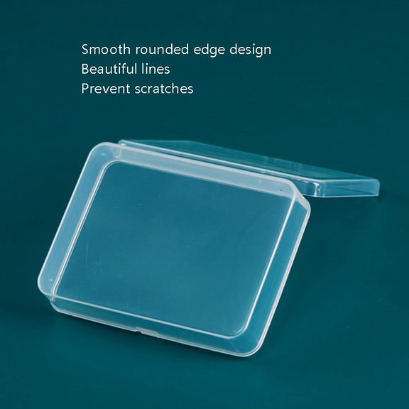 10 PCS Rectangular PP Plastic Box Transparent Packaging Box With Cover Plastic Parts Hardware Tool Storage Box