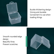 10 PCS PP Matte Material Plastic Box With Cover Parts Tool Storage Box Square Product Box