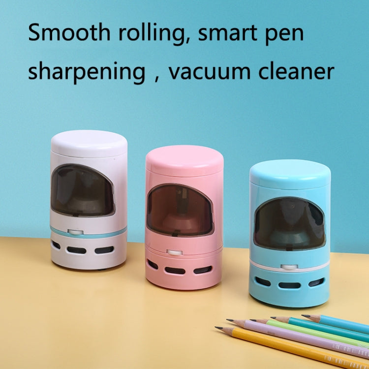XCQ-01 Multifunctional Desktop Vacuum Cleaner with Pencil Sharpener Function(White)