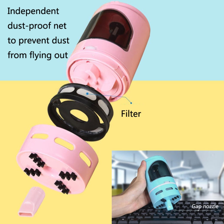 XCQ-01 Multifunctional Desktop Vacuum Cleaner with Pencil Sharpener Function(White)