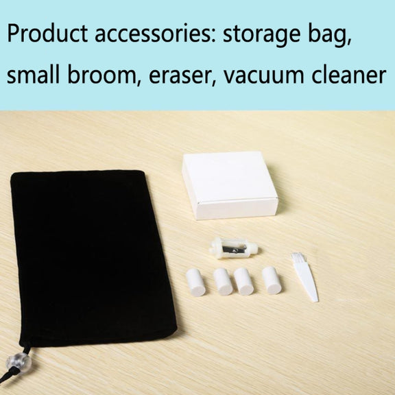 XCQ-01 Multifunctional Desktop Vacuum Cleaner with Pencil Sharpener Function(White)
