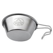 Campingmoon S220 Outdoor Portable Thickened Stainless Steel Bowl Camping Multi-Purpose Cutlery(Metallic)