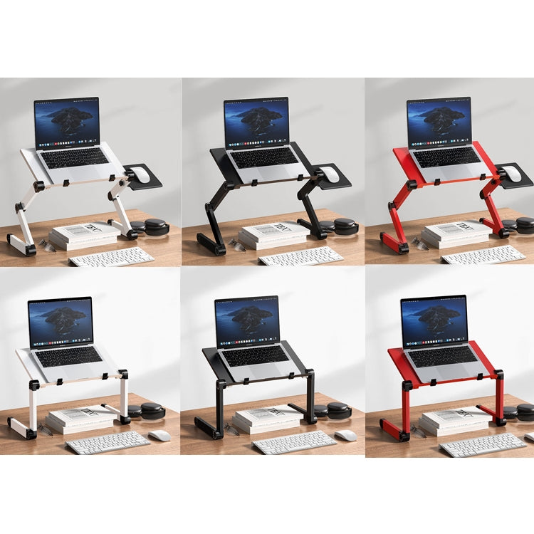 Oatsbasf Folding Computer Desk Laptop Stand Foldable Lifting Heightening Storage Portable Rack,Style: L02  Black