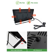 150W Ultra-Thin LED Plant Light, Full Spectrum COB Growth Light, Vegetable, Fruit & Flower Greenhouse Fill Light With Plug, Specification:US Plug