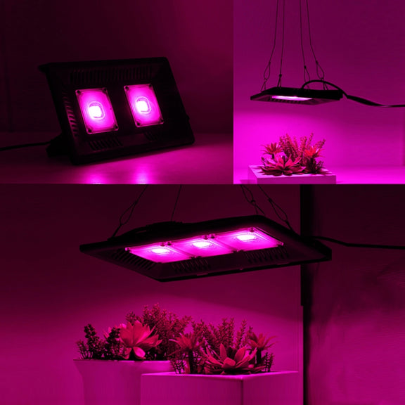 50W Ultra-Thin LED Plant Light, Full Spectrum COB Growth Light, Vegetable, Fruit & Flower Greenhouse Fill Light With Plug, Specification:AU Plug