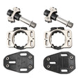 MEROCA Road Lock Shoes Card Three Pardin Bicycle Lollipops Self-Locking Pedal With Lock, Style: Titanium Alloy Axis (Black) - free shipping - PMc TechLife - Order now!