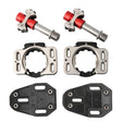 MEROCA Road Lock Shoes Card Three Pardin Bicycle Lollipops Self-Locking Pedal With Lock, Style: Titanium Alloy Axis (Red) - free shipping - PMc TechLife - Order now!